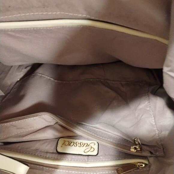 GUSSACI LEATHER LARGE BAG NWT - Picture 4 of 7